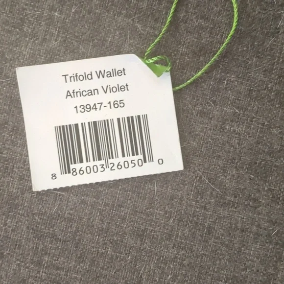 Vera Bradley African Violet Trifold Wallet - Picture 2 of 4